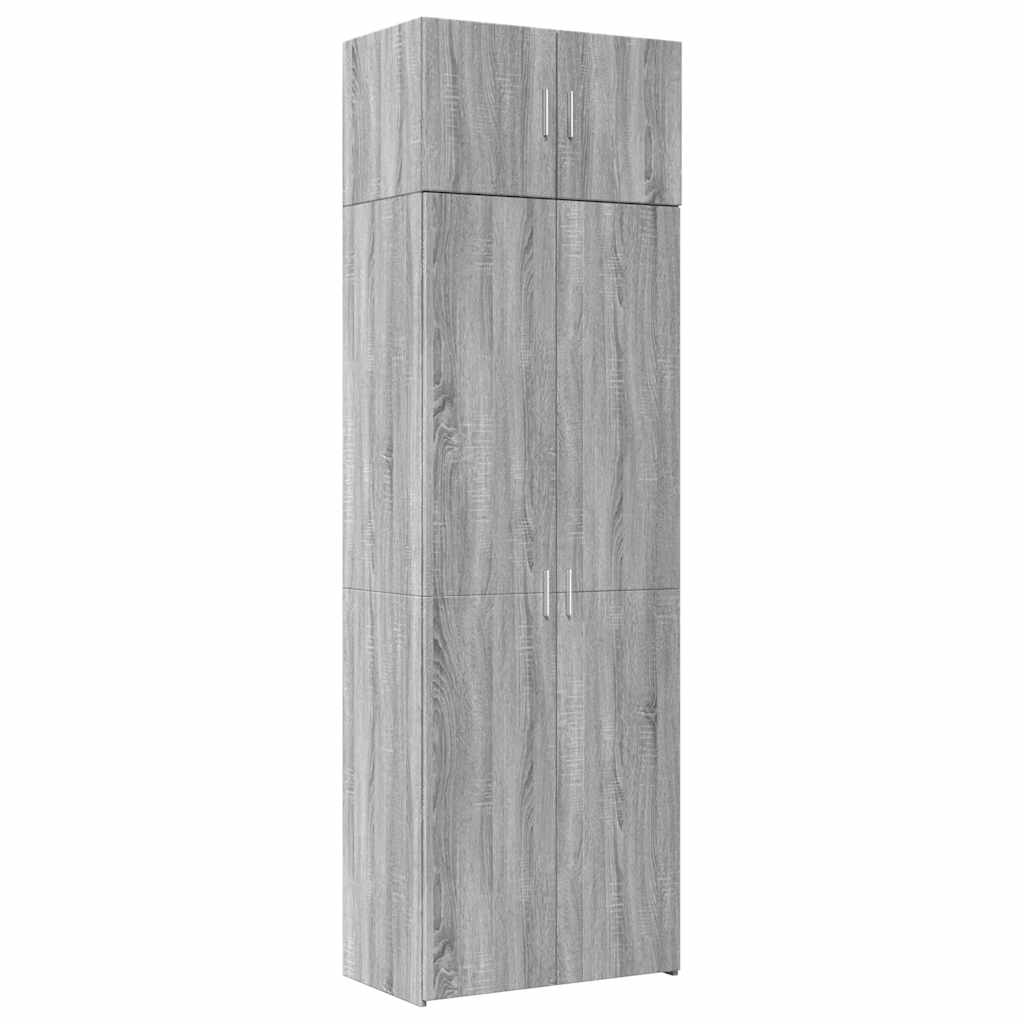 High Cabinet Grey Sonoma 70x42.5x225 Cm Particleboard