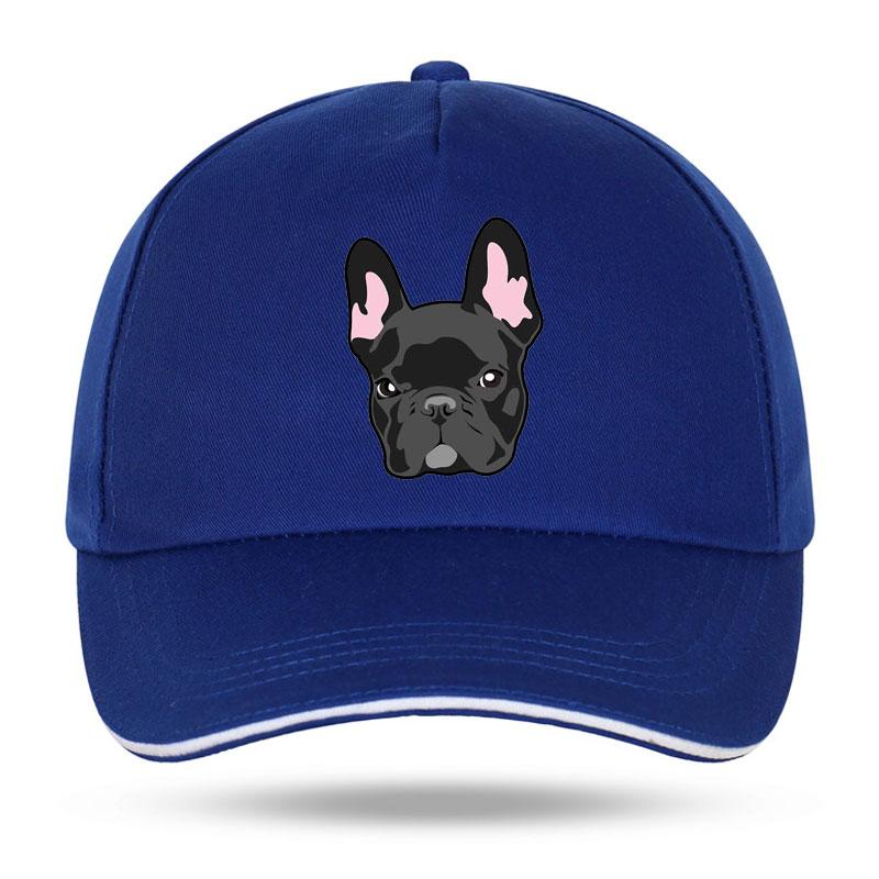 Women Unisex Hat Curved Sun Visor Hat Cotton French Bulldog Dog Funny Baseball Cap Outdoor Sun Hat Adjustable Sports Caps