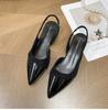 Toe Women Sandals Fashion Slip On Singbacks Shoes Eelgant Outdoor Low Heel Sandalias Shoe