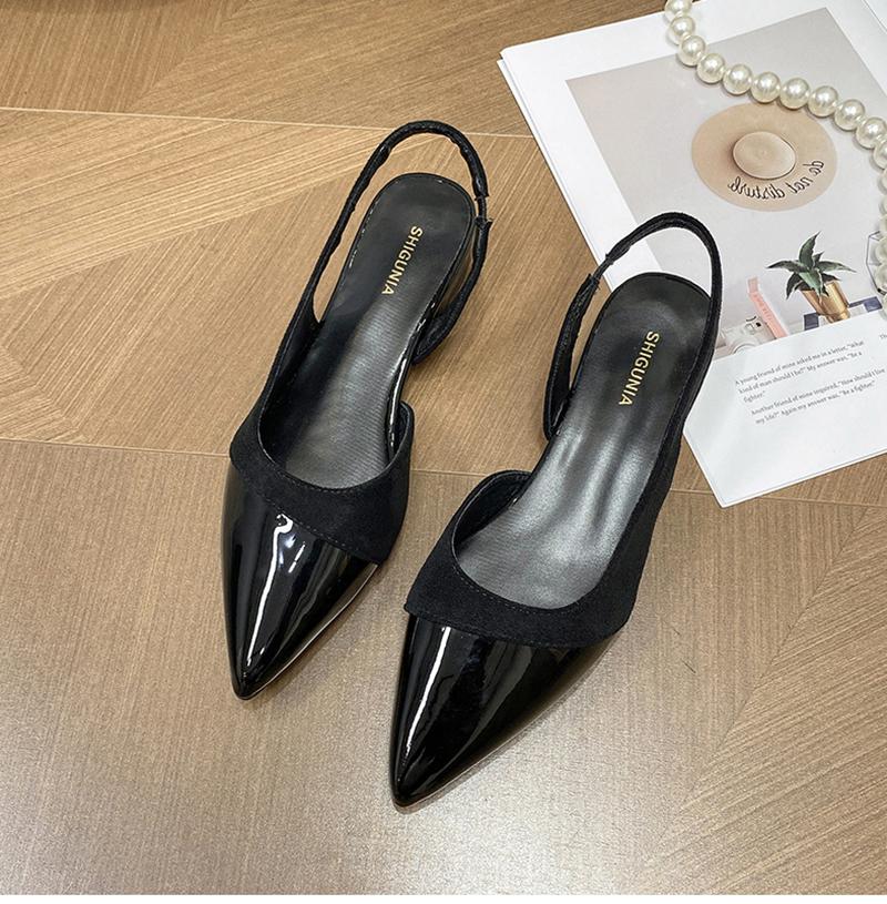 Toe Women Sandals Fashion Slip On Singbacks Shoes Eelgant Outdoor Low Heel Sandalias Shoe