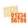 0-9 Car License Plate Reflective Number Label Stickers Waterproof Invisible Number Stickers Highly Reflective Vinyl Sticker