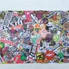 Exclusivas Pegatinas Envolventes de Grafiti Camuflaje Blanco y Negro para Coche y Motocicleta para Personalización Personalizada