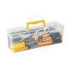 Transparent Multifunctional Tool Storage Box - Handheld Organizer for Wrenches, Screws, and Accessories