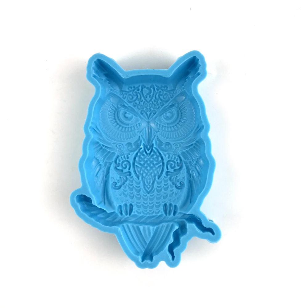 DIY Wall Pendant Desktop Deco Owl Silicone Mold 3D Bird Molds for Epoxy Resin Clay DIY Animal Bird Owl Ornaments Silicone Mold