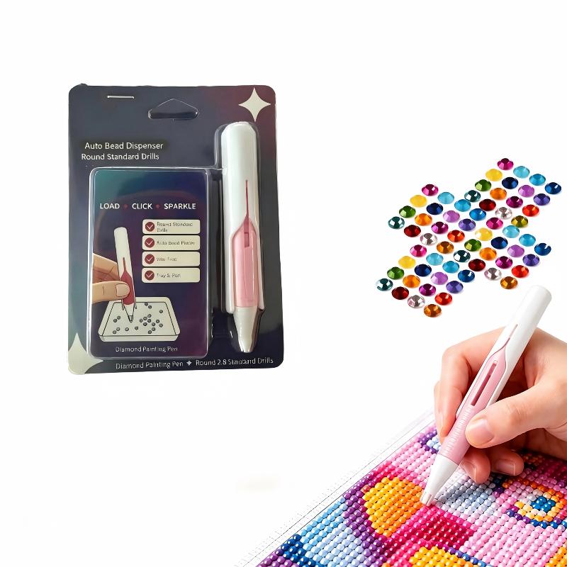 Beadblitz Automatic Bead Dispenser for Diamond Art Pen Durable ABS Material Suitable for Kids Adult DIY Gifts