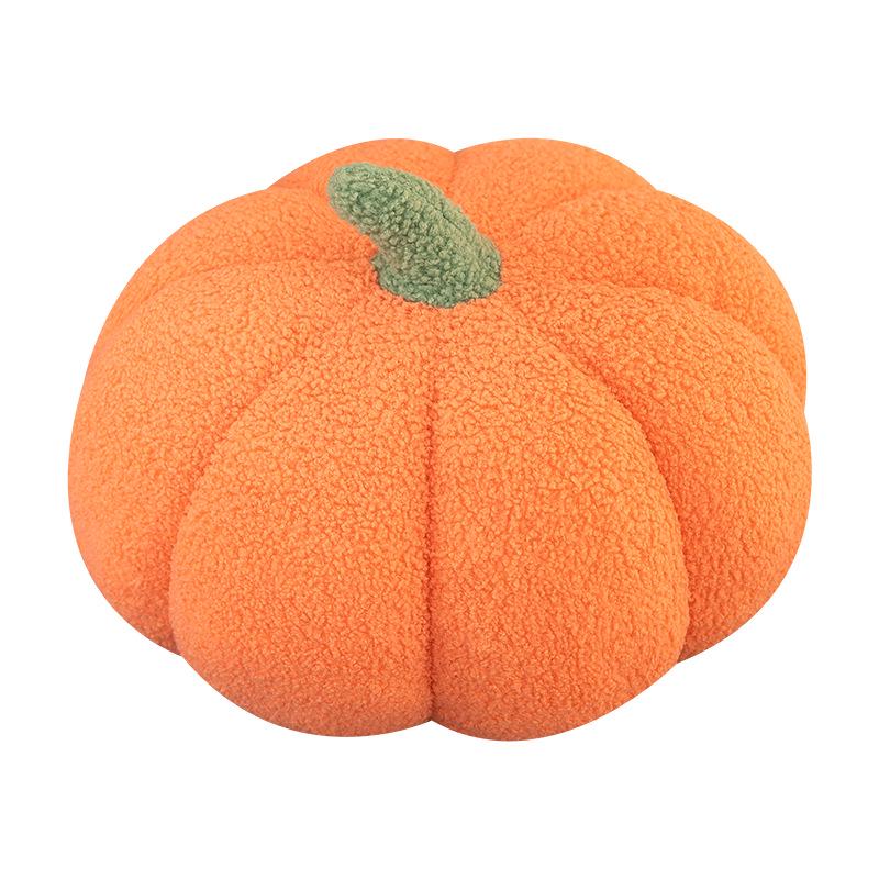 Knitted Plush Pumpkin Pillow for Living Room & Office