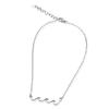Hawaiian Jewelry Anklet Accessory Stainless Steel Silver Wave Nalu Wave Gift Present Birthday Anniversary [Aloha Lokahi]