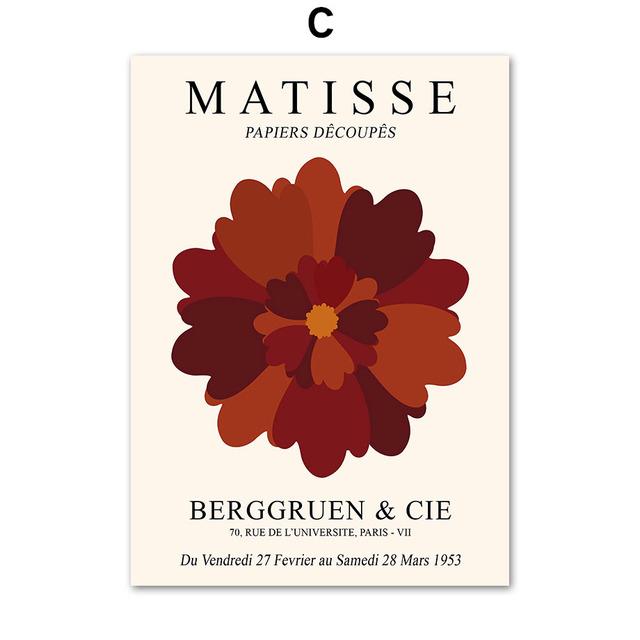 Matisse Art Poster Canvas Painting Abstract Line Art Wall Art Prints Minimalist Home Room Decor Interior Decor Pictures No Frame