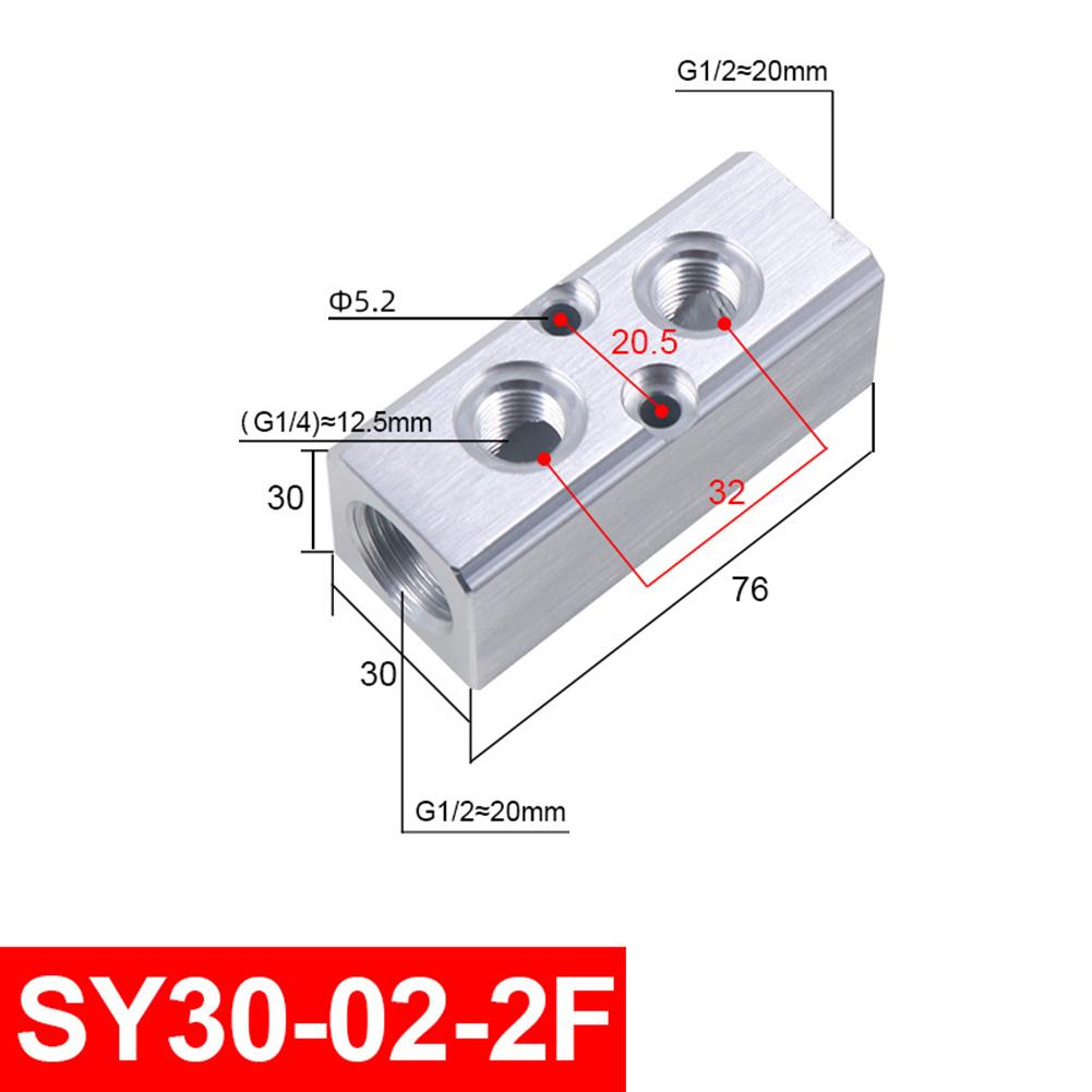 Pneumatic Air Multiple Line Exhaust Manifold Distributor 1/2 Pt Thread Port SY30 Woodworking, Pneumatic Tools Auto Repair Parts