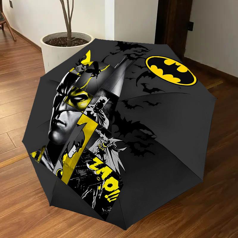 1PC Warner Batman Zap! Umbrella-8-Rib Reinforced, Automatic Open, Lightweight & Durable-A33