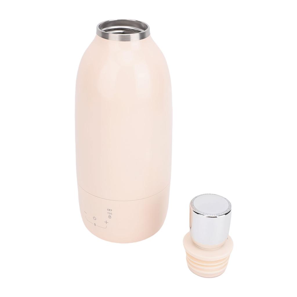 Portable Milk Warmer 500ml Insulated Stainless Steel Rechargeable Cordless Portable Hot Water Boiler for Travel Car