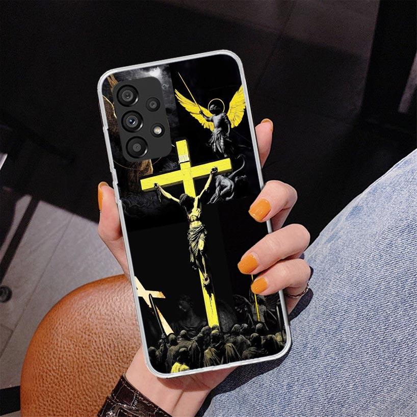 Son Of God Jesus Cross Holy Light Phone Case For Samsung Galaxy A52 A32 A22 A12 A51 A31 A50S A30S A20S A10S Note 20 Ultra 10 Plu
