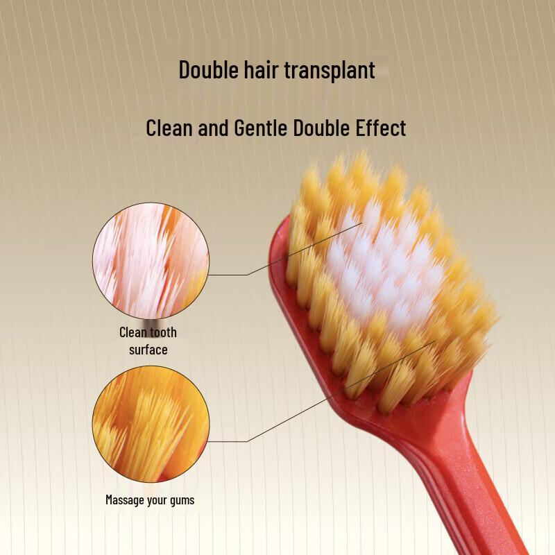 Ebisu 6-Row Manual Toothbrush, 4-Count