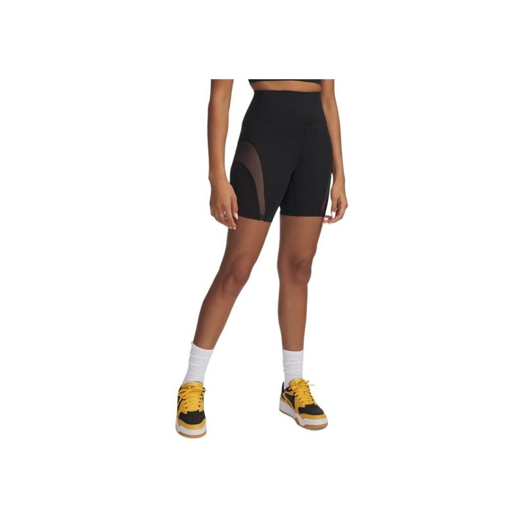 Under Armour Meridian Mesh Comfortable Fashionable Simple Casual Shorts Women Shorts Black 6000340-001