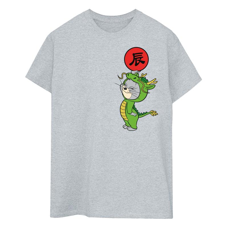 Tom & Jerry Mens Year Of The Dragon T-Shirt