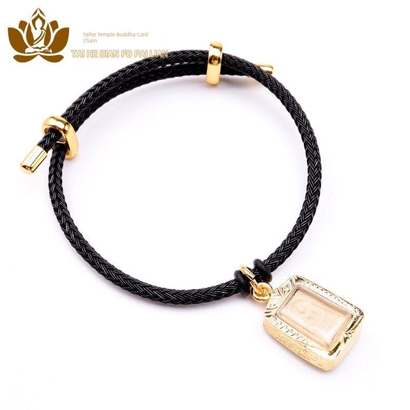 

Мини ремешок для переноски регулируемой длины тайские амулеты Black without Buddha card