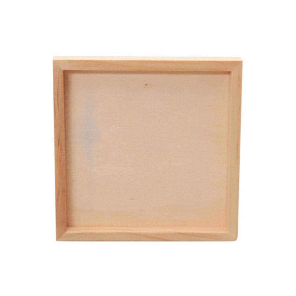 Wood Plate Tray Bottom Rack Pallet For Six-Sided Diy Painting Building Puzzle Blocks Tray For Kids Toy Storing Storage
