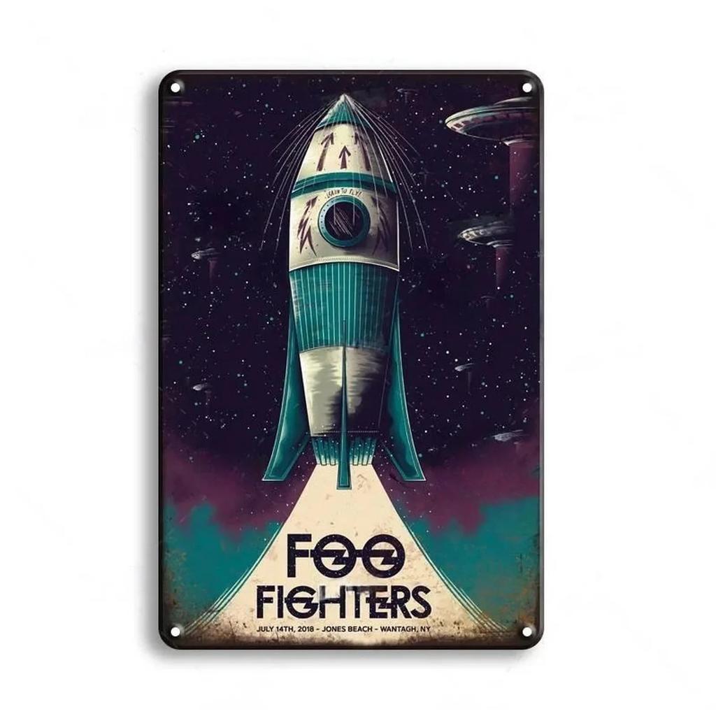 Music Bands Play Metal Tin Signs Plaque Wall Decoration Vintage Art Posters Iron Painting for Man Cave Home Cafe Garden Club Bar