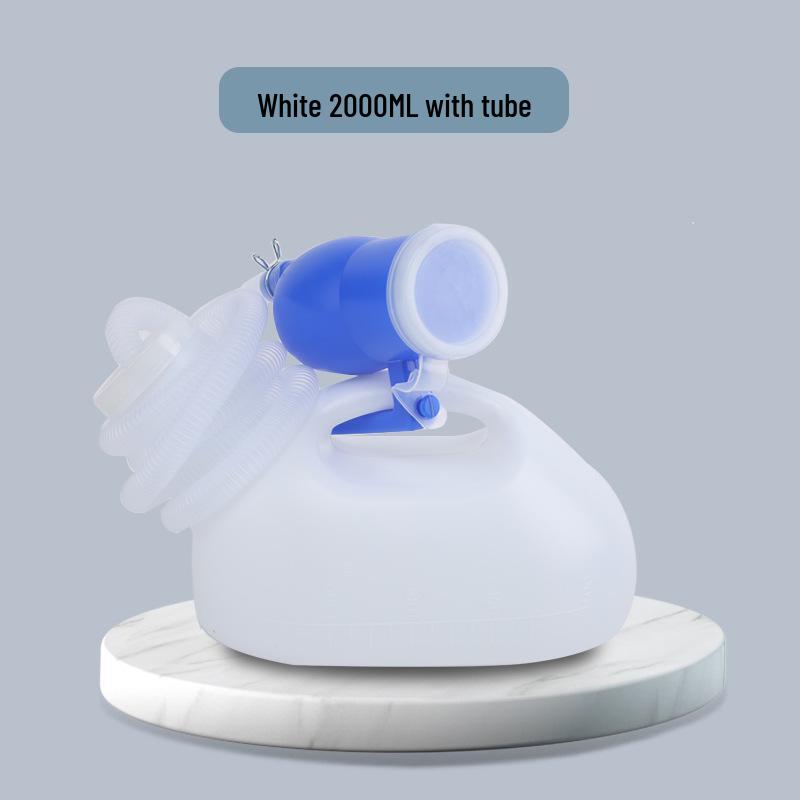 Portable Women's Urinal with Lid - Soft Mouth, Handheld Night Pot for Home Use