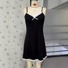 Cross-border Lace Trim Sleeveless Backless Short Slip Nightgown for Women
