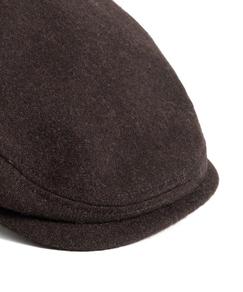 Waildeubeuligseu Melton Wool Hunting Cap (Dark Brown)