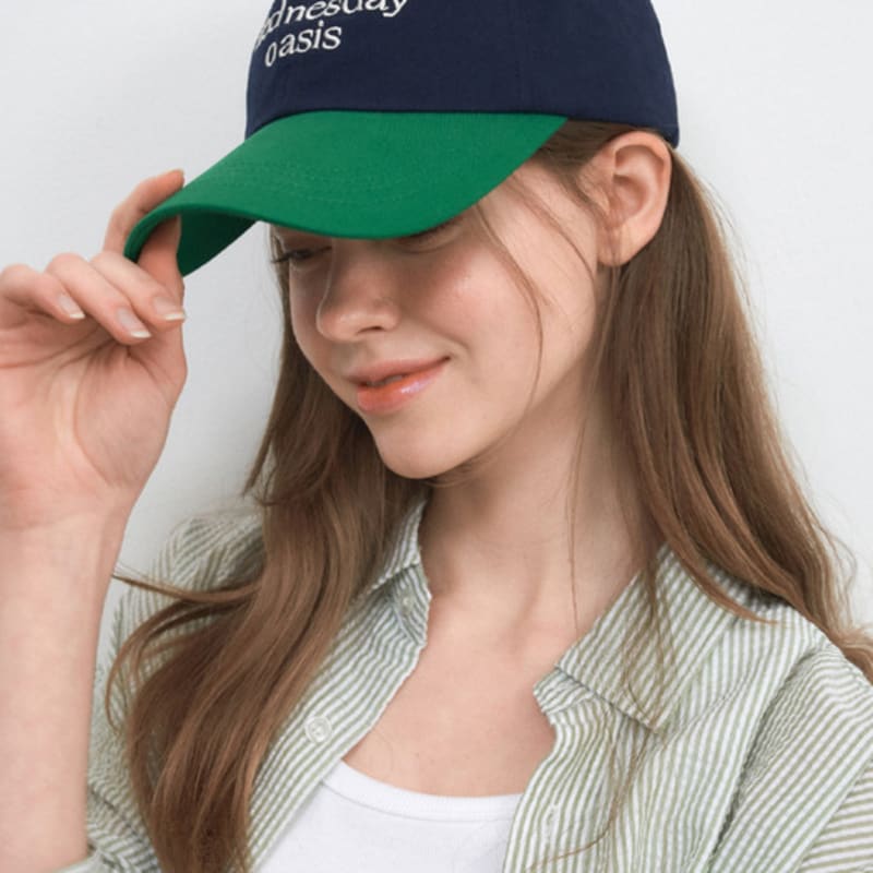 WEDNESDAYOASIS FOR WOMEN Signature Pure Two-Tone Ball Cap_8COLOR(W25-ACC03)