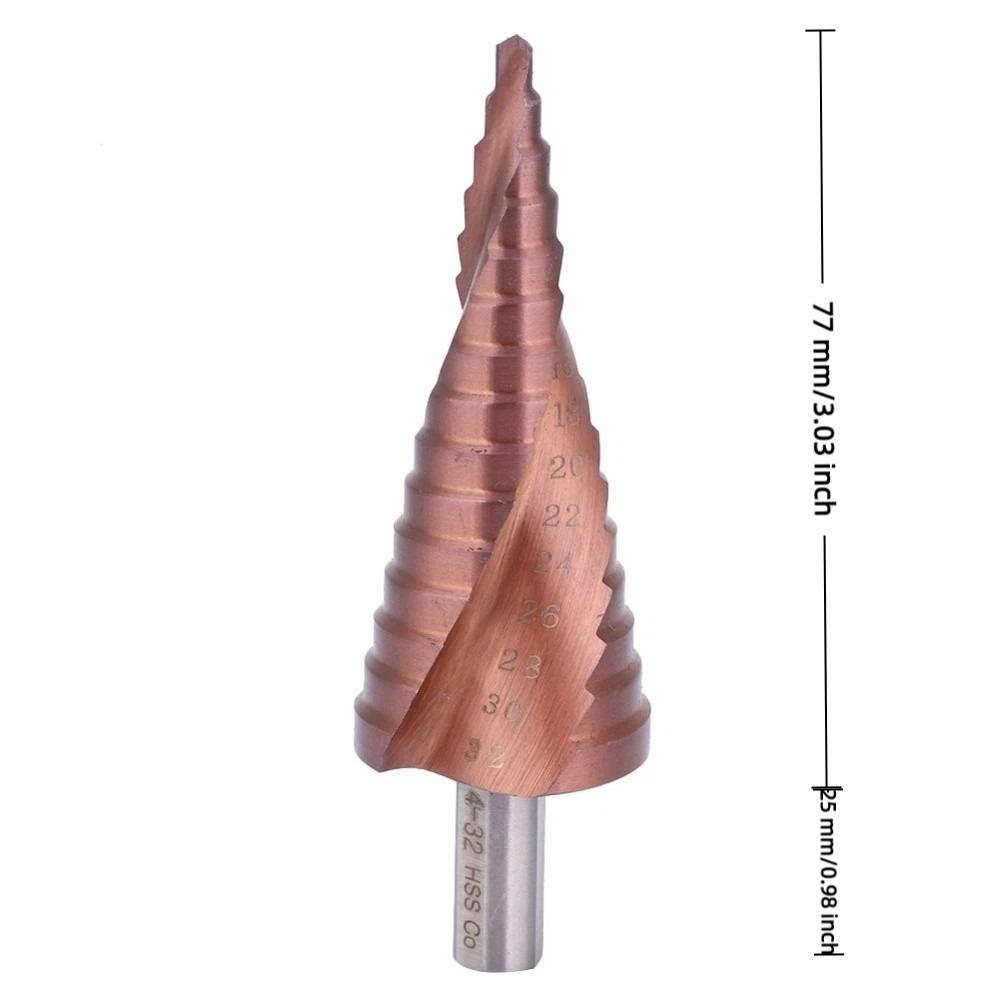 Triangular Shank Hole Opening Tool High Speed Steel M35 Hole Reamer Step Drill Bit Set Counterbore