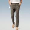 Judger Men's 100% Linen Straight Casual Trousers