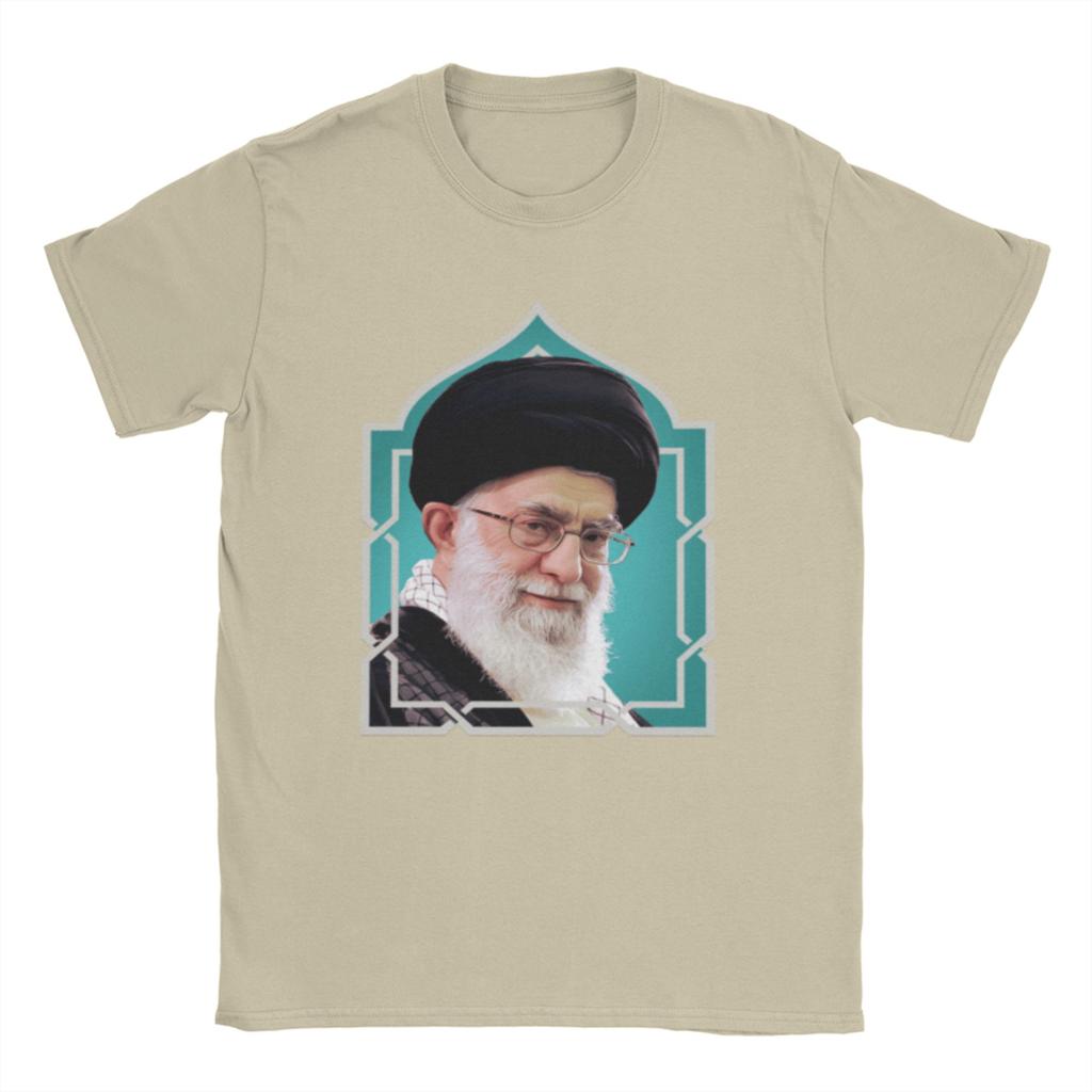 SSeyyed Ali KKhaUnisexei TShirt Unisex Hipster 100 Cotton Tees O Neck Short Sleeve T Shirt Gift Idea Clothes