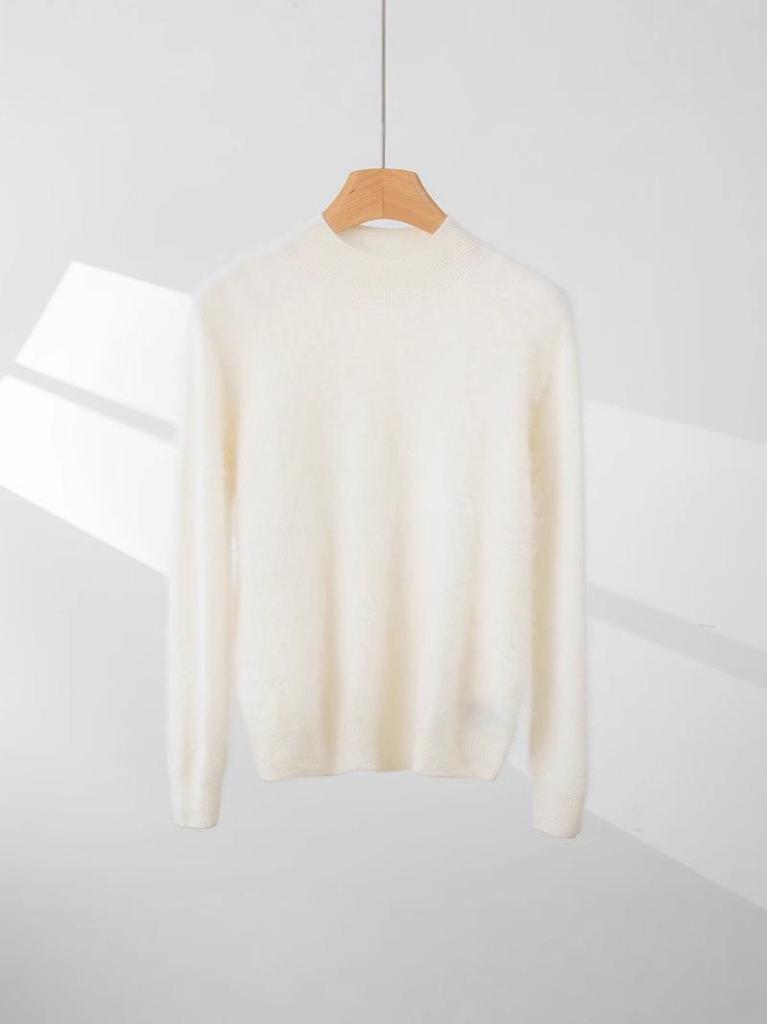 2025 A/W Women's 100% Cashmere High Neck Sweater