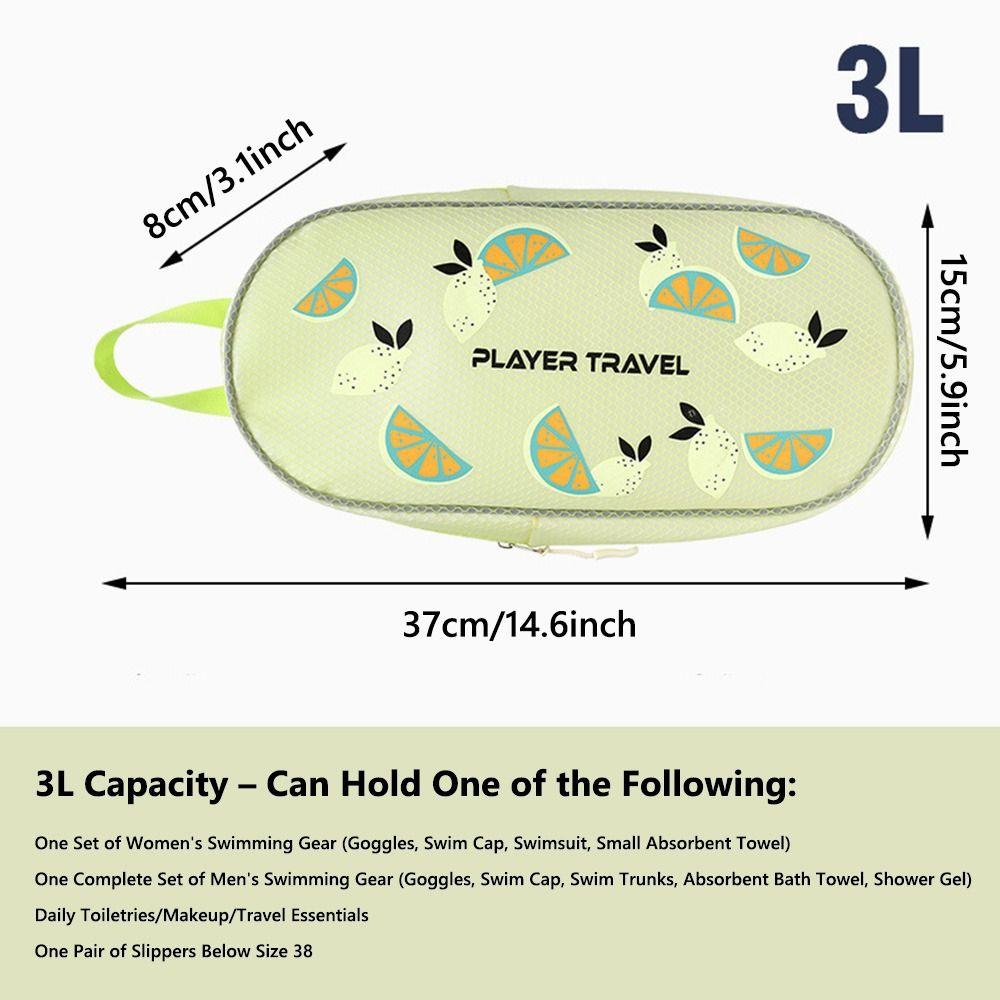 Waterproof Swimming Bag Portable Wash Bag Outdoor Swimwear Storage Pouch for Sports and Gym