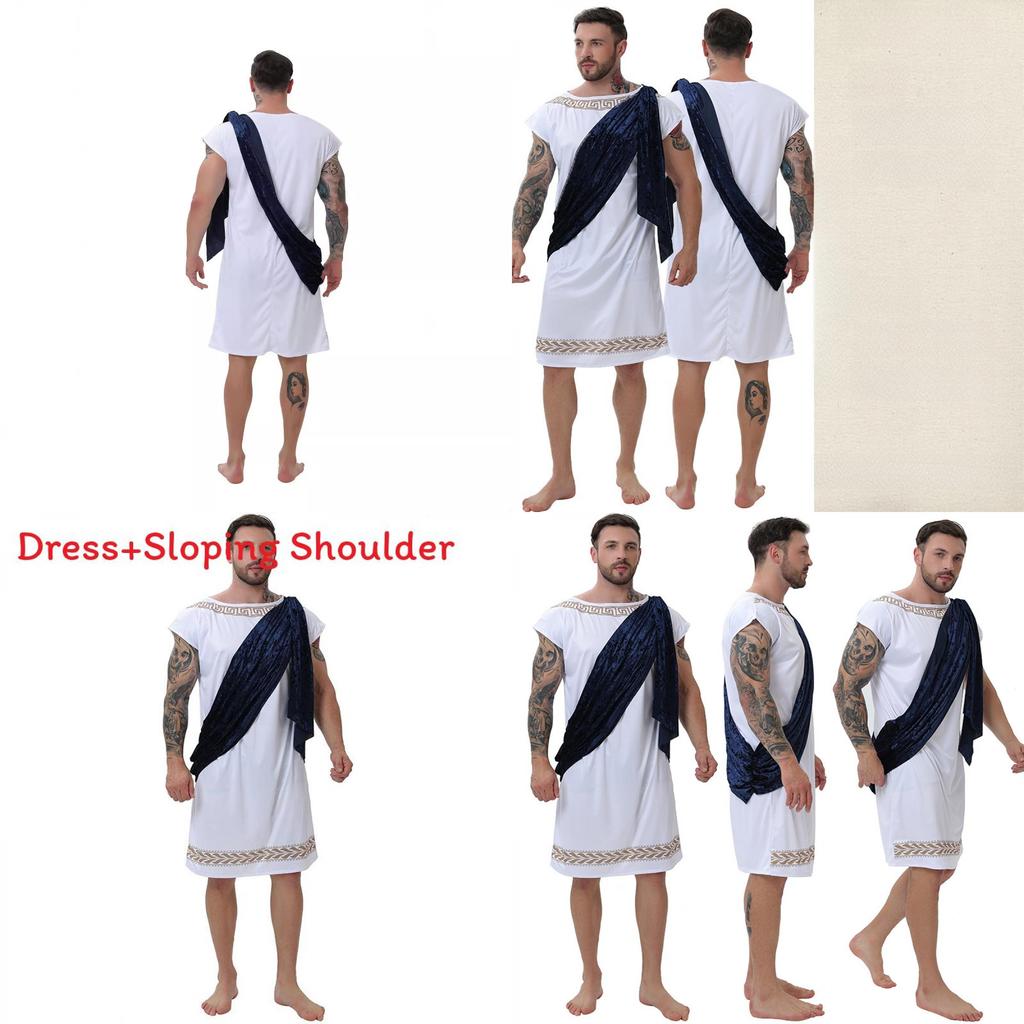Halloween Roman King Costume For Women Cosplay Medieval Greek Warrior Dress For Stage Performance