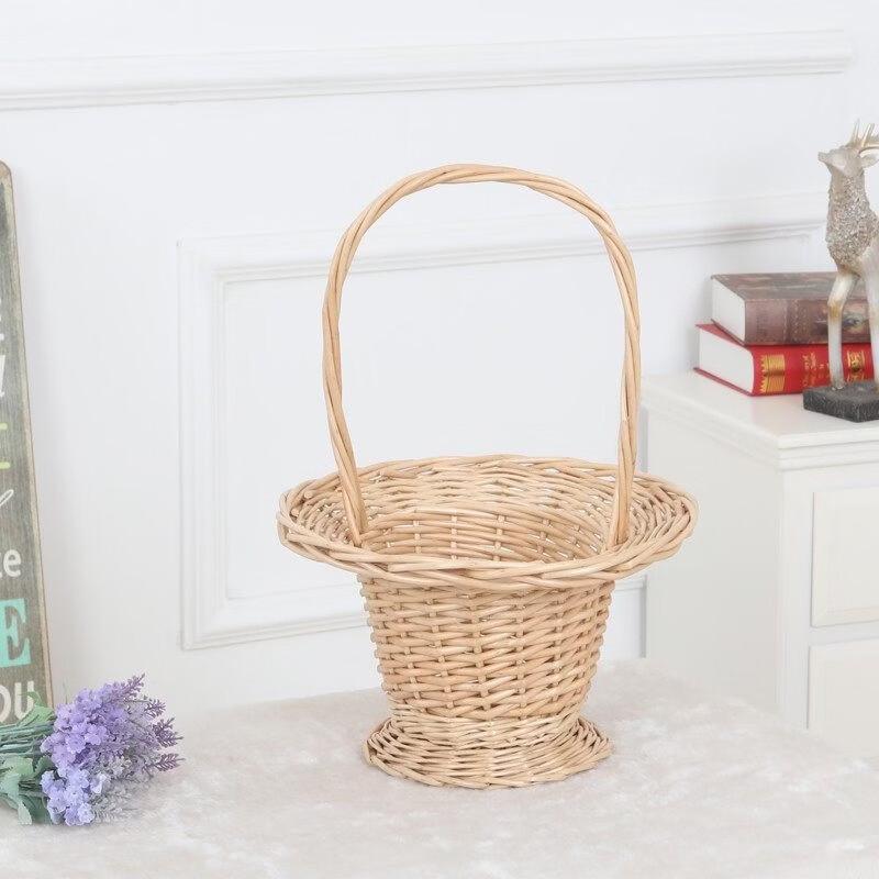 Willow Woven Decorative Hand-held Basket