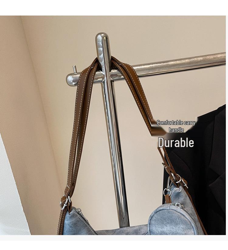 Högskolestudent Axelväska - Stilren, Hög Kapacitet, Koreansk Crossbody Ryggsäck för 2025.