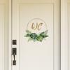 Self-adhesive Creative Artistic Leaf WC Toilet Door Sign Wall Stickers for Home Decor