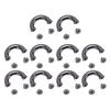 10 Seturi Conector U Cataramă Gunmetal 16.5x11x6mm Catarame Pod Arc 5.5mm Șuruburi Fier Încrucișate f