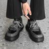 Shoes men's ins black platform version shoes versatile sports shoes splicing Korean version functional casual dad shoes 20361-J