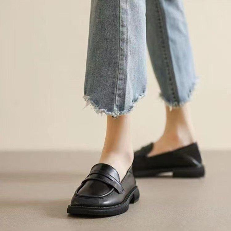 British Style Small Leather Shoes Retro Cute Japanese Jk Shoes Spring New Flat Loafers