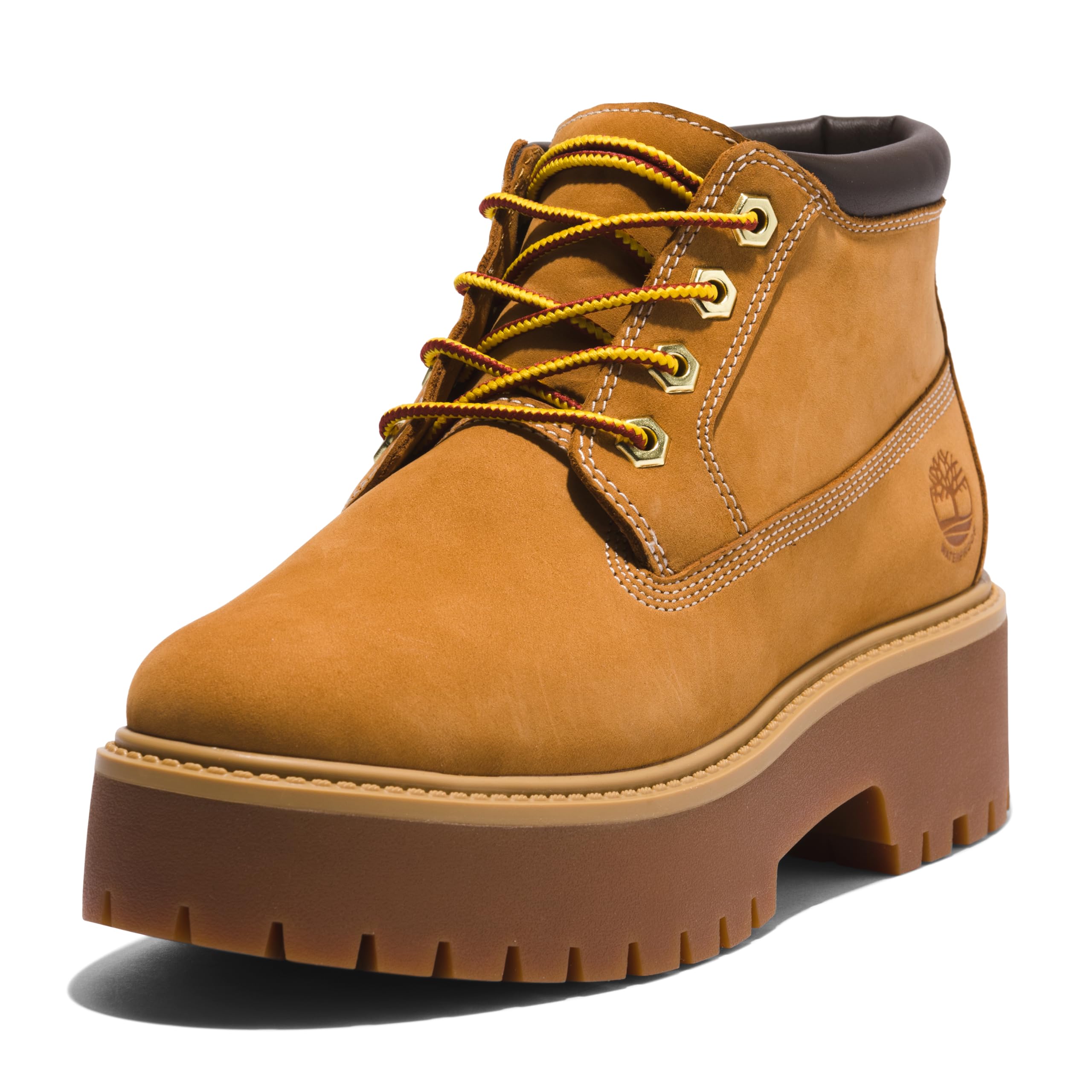 

Timberland Stone Street Mid Waterproof Size Lace-Up Boots, Women s, Wheat, 6.5/23.5cm (TB1A5RF92311)