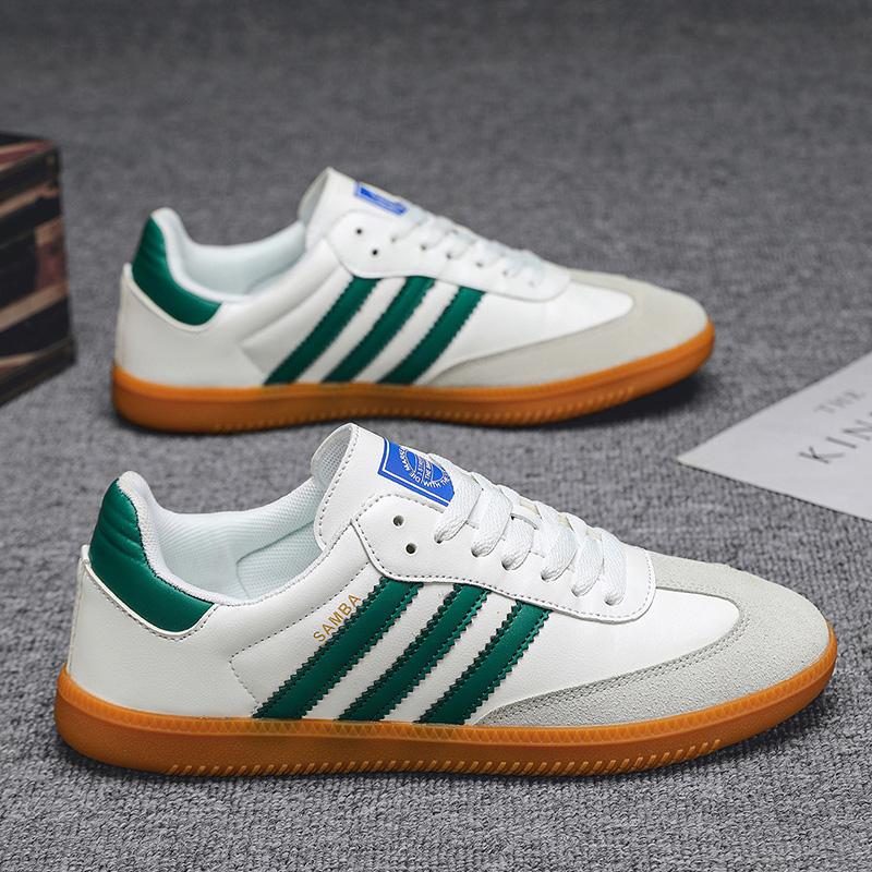 Sapatos de Três Listras 2025 para Homens Retro Branco Agam Tênis Esportivos Sapatos Rasos Casuais com Todos Leves Sapatos da Moda para Mulheres