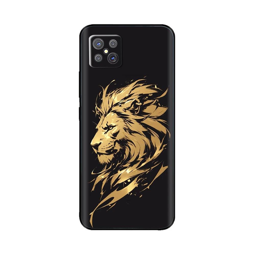 Shockproof Cover For Oppo Reno4 Z 5G Case Animal Painted Black Silicone Soft Phone Back Cover For OPPO A92S Bumper Shell Fundas