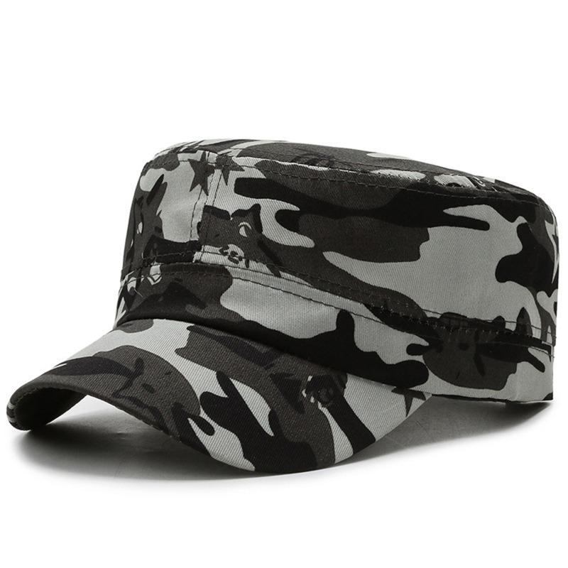 

Camouflage Flat Cap Fashion Camo Baseball Hat Adjustable Classic Fashion Sunshade Hat For Women Men Gorras Outdoor Sport Caps серый