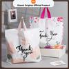 Xiaomi 20/50 Peças Sacola de Presente de Agradecimento com Alça Sacolas de Compras Plásticas Florais para Pequenos Negócios Casamento Festa de Aniversário Sacolas de Presente