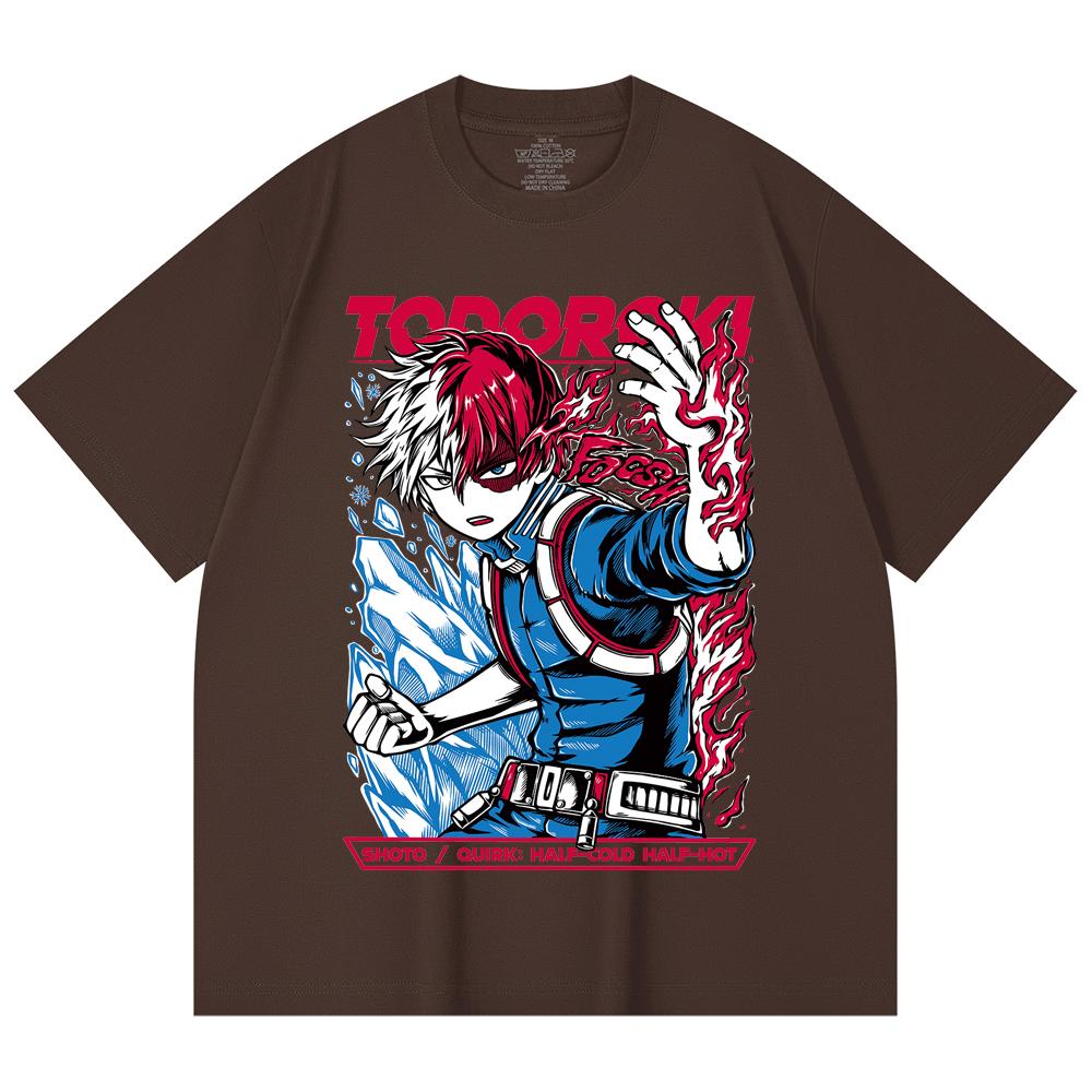 230 Gsm 100% Cotton My Hero Academia V10 Shoto Print Unisex Heavy Cotton T Shirt