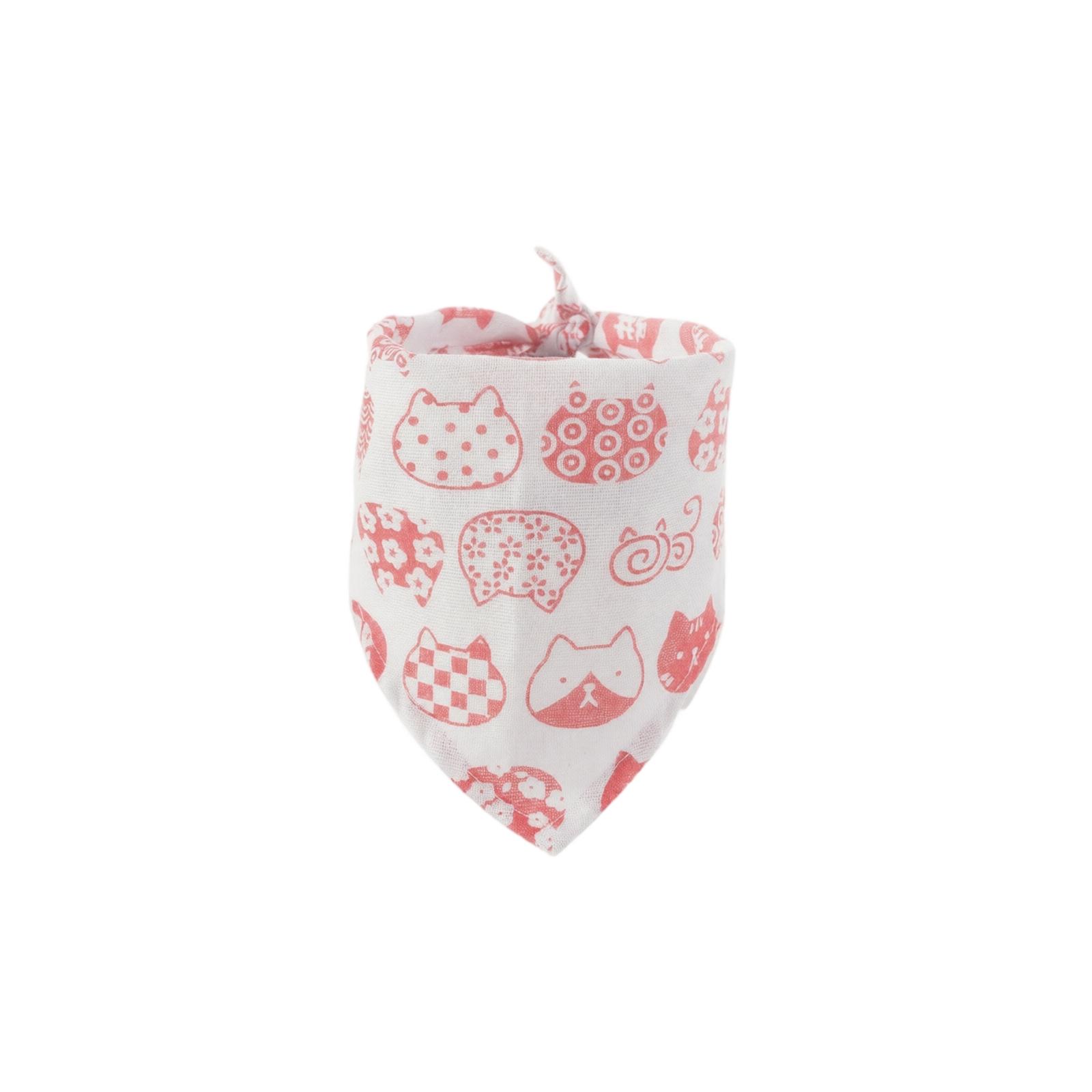 

Pet Bandana Cotton Linen Triangle Scarf Adjustable Neck Wrap for Small Medium Large Pets with Cat Pattern Design One Size