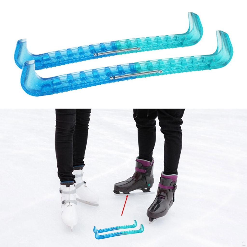 2 Pieces Figure Ice Skate Guards Hockey Blade Covers Fashion AntiSlip Protector for