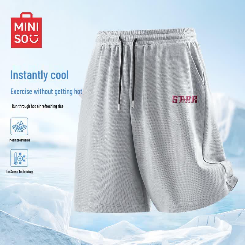 MINISO Men s Summer Quick-Dry Breathable Shorts 4XL