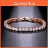 Simple Yet Elegant Copper Bracelet With Zircon Stones For Ladies
