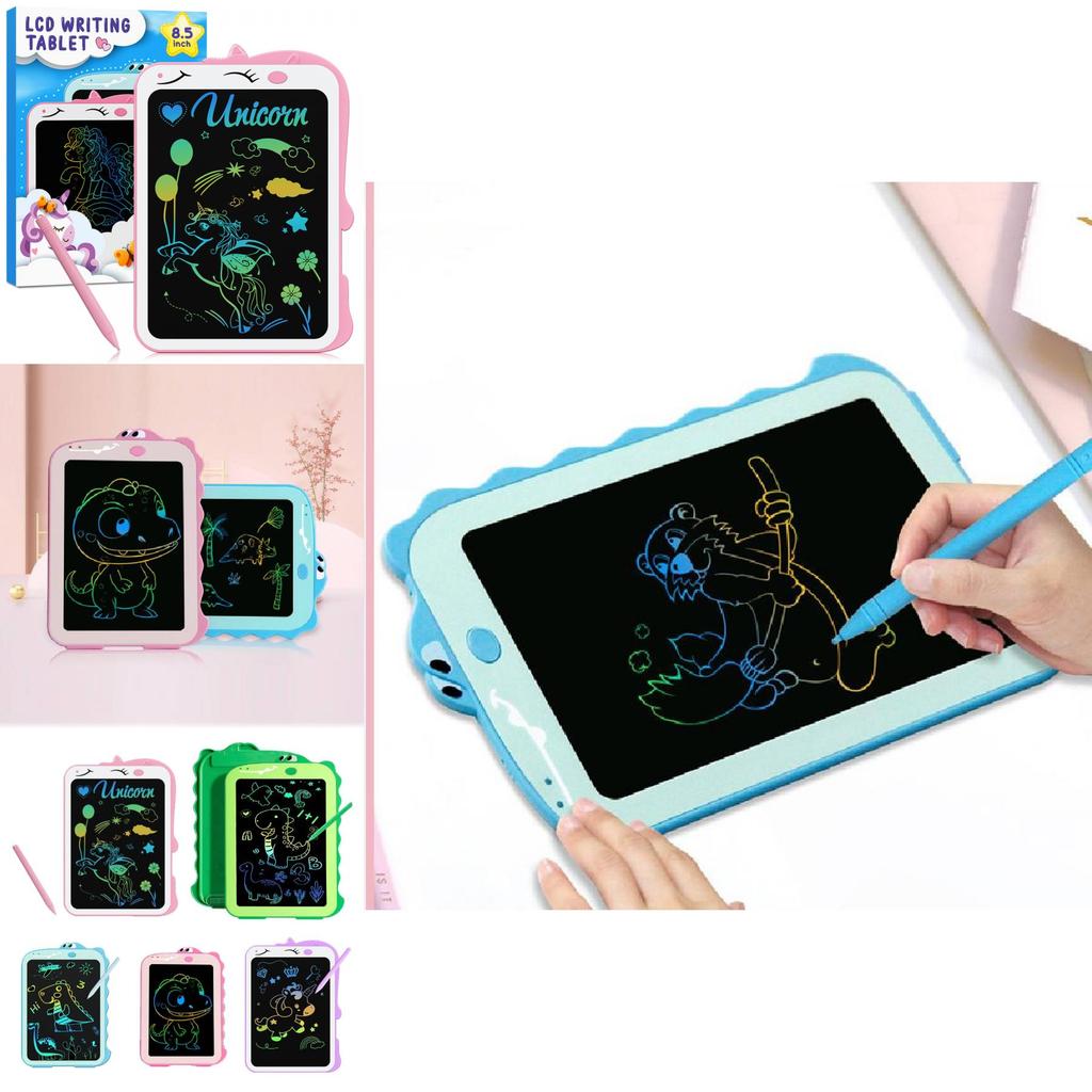 Colorful 10-inch Cartoon Dinosaur Unicorn Graffiti Educational Lcd Writing Tablet For Kids