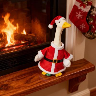 Roupa de Ganso para Varanda Roupa de Peru/Espantalho/Papai Noel Serve em Estátua de Ganso de Cimento Plástico de 23 Polegadas para Decoração de Jardim de Natal